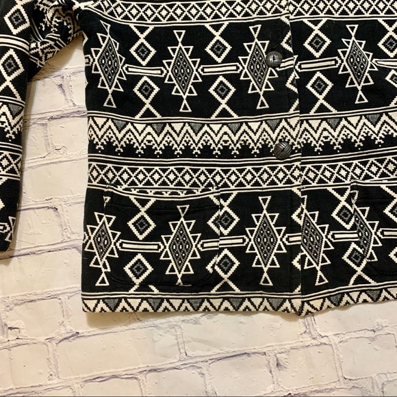 Vintage 80s Chico's Aztec Tribal Button Up Jacket - Picture 3 of 10